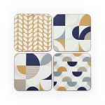 Coasters 4 buc. din plută Bauhaus – Cooksmart ®