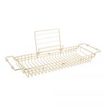 Suport reglabil din metal pentru cadă PT LIVING Tub, 61 - 86 cm, auriu