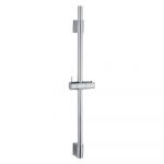 Tijă de duș argintiu-lucios de montat pe perete din oțel inoxidabil 70 cm Classic – Wenko