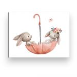 Tablou pentru copii 40x30 cm Bunnies – Wallity