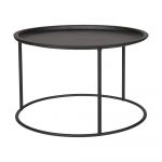 Măsuță de cafea WOOOD Ivar L, Ø 56 cm, negru