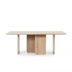 Masă dining cu aspect de lemn de frasin Teulat Arq, 200 x 100 cm