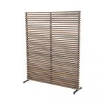 Paravan pentru balcon gri/în culoare naturală din lemn/metal 153x185 cm - Hartman