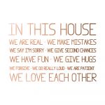 Autocolant din vinilin pentru perete Really Nice Things This House