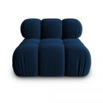 Modul pentru canapea albastru cu tapițerie din catifea (de mijloc) Bellis – Micadoni Home