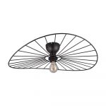 Plafonieră negru-mat ø 60 cm Chapeau – Trio