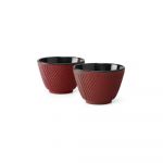 Set 2 căni fontă Bredemeijer Xilin, ⌀ 7,8 cm, roșu