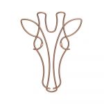 Cuier de perete în formă de girafă Metaltex, lățime 20 cm