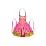 Șorț de bucătărie pentru copii din bumbac reciclat Princess - Tiseco Home Studio
