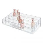 Suport transparent pentru cosmetice iDesign Clarity, 20 x 34 cm