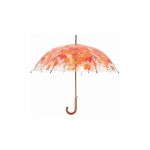 Umbrelă transparentă Esschert Design Ambiance Birdcage Fall Leaves, ⌀ 93 cm