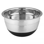 Bol din oțel inoxidabil cu bază antiderapantă Wenko Black Outdoor Kitchen Aru, 600 ml