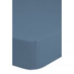 Cearșaf elastic din bumbac satinat HIP, 140 x 200 cm, albastru