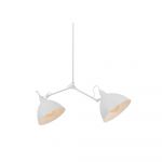 Lustră albă cu abajur metalic 104x104 cm Coben - CustomForm