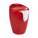 Coș de rufe /taburet Wenko Candy, 20 l, roșu