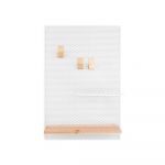 Avizier din metal PT LIVING Perky, 34,5 x 52,5 cm, alb