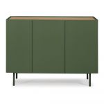 Comodă Teulat Arista, lățime 110 cm, verde