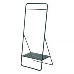 Cuier metalic pliabil cu rafturi iDesign Arlo, negru
