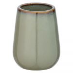 Suport din ceramică pentru periuțe de dinți Wenko Sirmione, verde