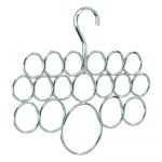 Cuier metalic pentru eșarfe și șaluri iDesign Axis, 25 x 28,5 cm
