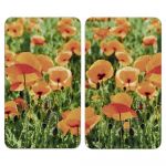 Protecții de aragaz 2 buc. din sticlă temperată 52x30 cm Poppy Field – Wenko
