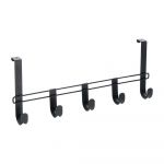 Cuier de ușă negru din metal 38 cm Lava – Metaltex
