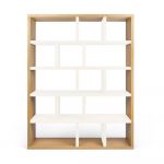Bibliotecă alb-natural 150x198 cm Berlin – TemaHome