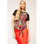 Bluza cu maneci raglan si nod frontal