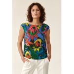 Bluza din viscoza cu imprimeu Afeli