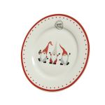 Farfurie - Dwarf White/ Red 20 cm | Kaemingk