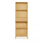 Bibliotecă în culoare naturală cu aspect de lemn de stejar 62x180 cm Blanco – Woodman
