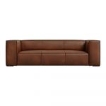 Canapea maro coniac cu tapițerie din piele 227 cm Madame – Windsor & Co Sofas