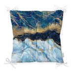 Pernă pentru scaun Minimalist Cushion Covers Blue Marble, 40 x 40 cm