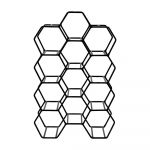 Suport de vin din metal negru pentru 12 sticle Salbris - Light & Living