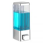 Dozator de săpun lichid argintiu de montat pe perete din plastic 0.32 l Istres – Wenko