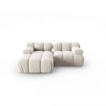 Canapea bej cu tapițerie din catifea 191 cm Bellis – Micadoni Home