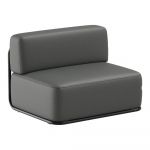 Modul de canapea de grădină gri închis (de mijloc) Straw – Sit Sit