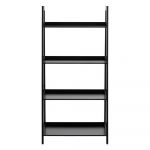 Bibliotecă Actona Wally, înălțime 130 cm, negru