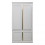 Șifonier din lemn de pin gri deschis cu ușă cu balamale 110x215 cm Organize – BePureHome