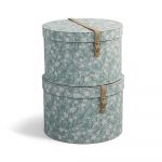 Cutii de depozitare 2 buc. din carton cu capac Rut – Bigso Box of Sweden