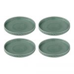 Farfurii pentru desert din porțelan turcoaz 4 buc. ø 20 cm Heath Jade – Ladelle