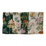 Set de 4 șervețele din in Madre Selva Jara, 43 x 43 cm