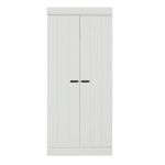 Șifonier alb din lemn de pin 77x175 cm Connect – WOOOD