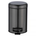 Coș de gunoi din oțel inoxidabil Wenko, 3 l, negru