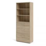 Bibliotecă modulară cu aspect de lemn de stejar 89x222 cm Prima – Tvilum