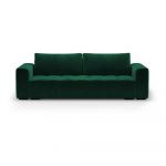Canapea extensibila din catifea Milo Casa Luca, verde
