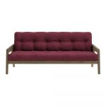 Canapea roșie extensibilă 204 cm Grab - Karup Design