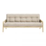 Canapea extensibilă bej 204 cm Grab - Karup Design