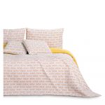Cuvertură galbenă pentru pat dublu 200x220 cm Folky – AmeliaHome
