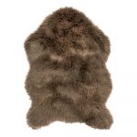 Blană artificială Tiseco Home Studio Sheepskin, 60 x 90 cm, maro închis